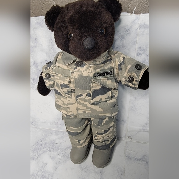 Special Force Army Bear 1989 11" Dark Brown Stuffed Animal - Picture 2 of 5